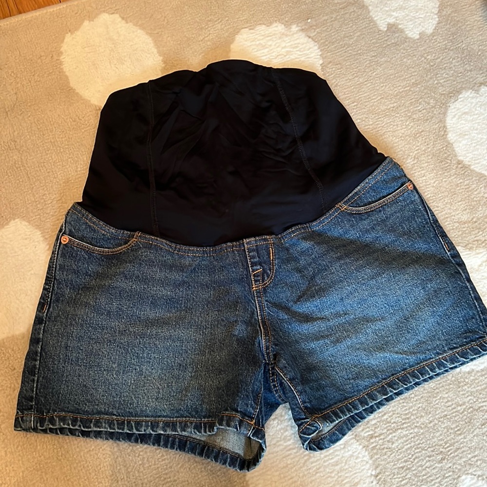Isabel Maternity MIDI denim short